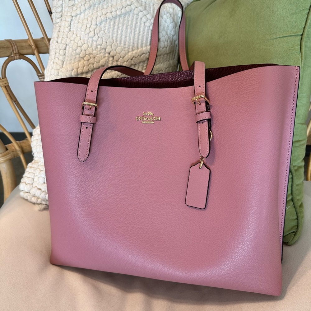 Coach Large Mollie Tote in Pink